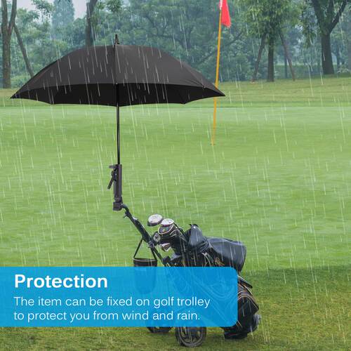 高尔夫雨伞架 球包车雨伞撑 golf拖车雨伞夹 固定于球包车上雨伞 - 图3