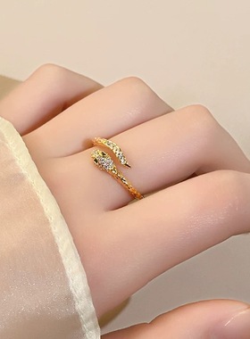 气质网红轻奢时尚小众个性精致指环戒指JZ0016