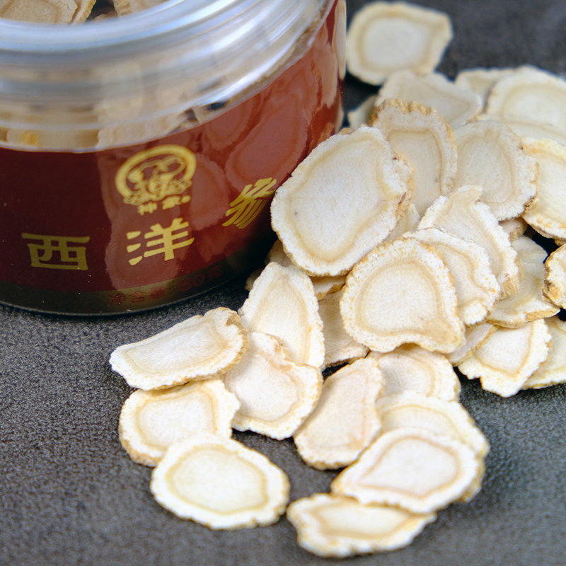 加拿大进口上药神象80克大片西洋参 神象西洋参