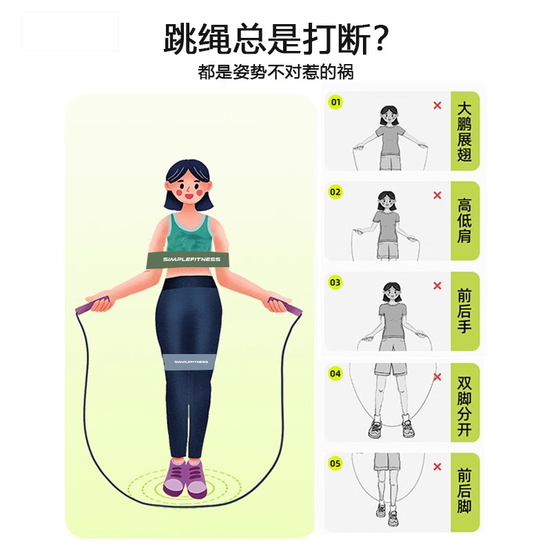 李宁跳绳辅助器姿势矫正弹力带儿童束缚绑带初学者训练手臂固定带 - 图0