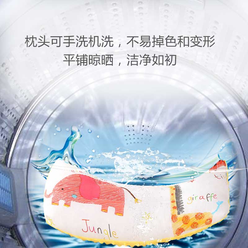贝瑾母婴专营店儿童枕头婴儿安抚豆豆枕纯棉1-2-3-6岁以上宝宝定型枕幼儿园枕头1