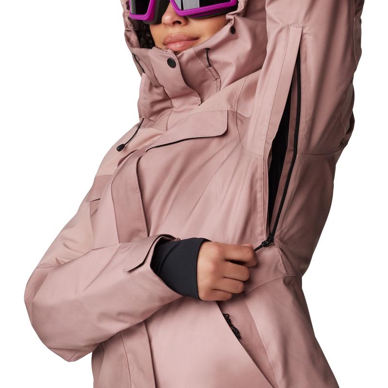 代购Mountain hardwear山浩女士冲锋衣防水防风透气滑雪服连帽长 - 图3