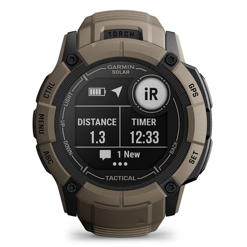 代购Garmin佳明 Instinct 2X 太阳能户外功能手表狼棕色战术版登 - 图3
