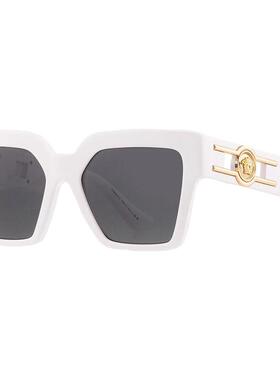 代购Versace范思哲女士太阳镜防紫外线灰色镜片非偏光大框