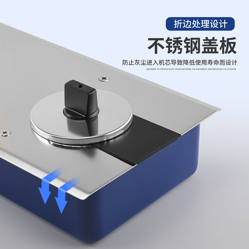 皇冠crown正品地弹簧H220-B有框门无框玻璃门N818木门地簧通用型 - 图2