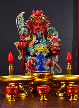 陶瓷关公开业风水武财神爷