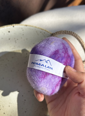 HIMALAYA尼泊尔羊毛毡手工皂冷制皂喜马拉雅精油香皂-薰衣草味道