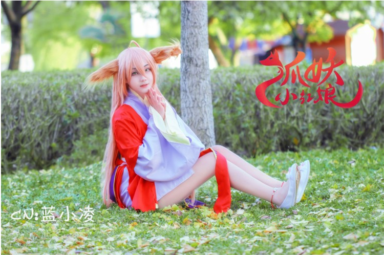 现货小红娘涂山红红cos服装古风汉服动漫古装狐妖苏苏cosplay假发 - 图0