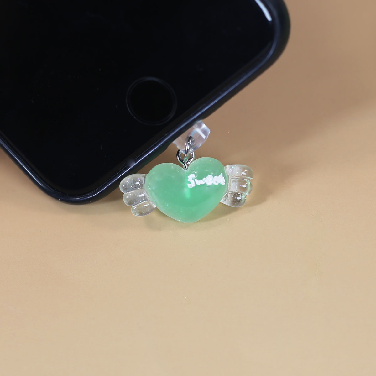 手机防尘塞挂件饰品配件甜蜜sweet情侣挂件字母爱心宝贝情人节女