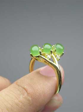 戒指吊坠猫眼纯天然和田玉