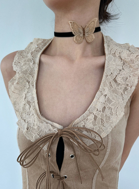 仙气立体蝴蝶choker项圈