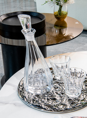 极简现代创意灰色气泡玻璃酒具