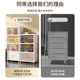 Flip-top transparent household thickened storage cabinet