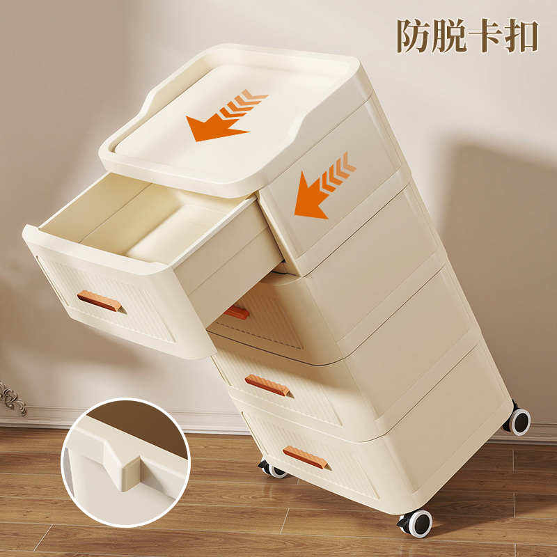 Drawer-type home multi-layer thickened storage cabinet bedside table