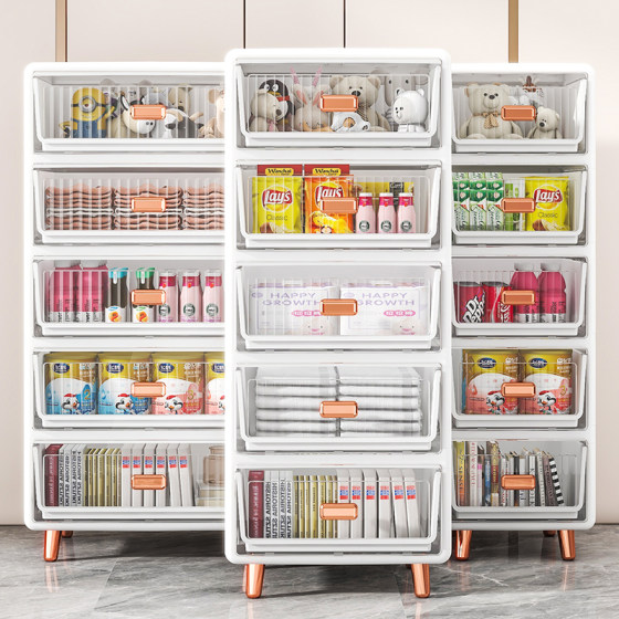 Special for the living room! Transparent visible storage cabinet