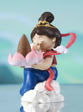 国潮敦煌飞天盲盒小公仔福禧敦煌少女盲盒可插香薰摆件盲盒礼物