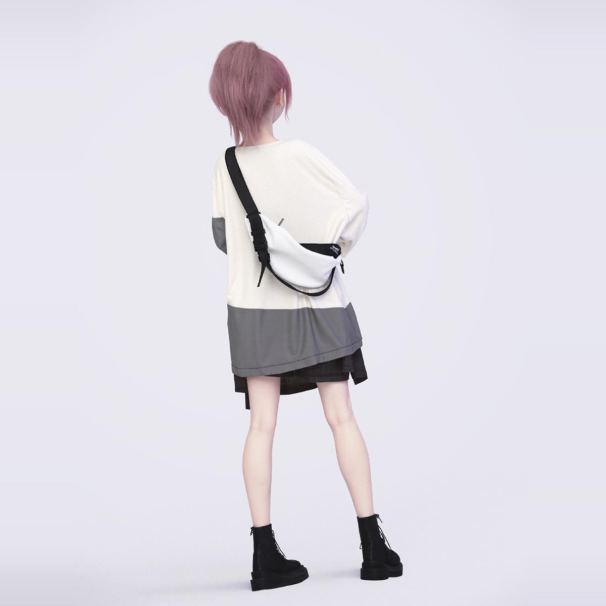 YONAIGA trendy brand ins sports backpack crossbody bag