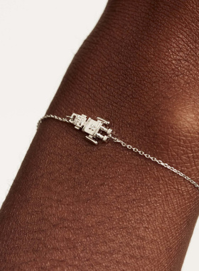 PDPAOLA纯银欧美机器人手链礼物