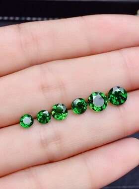 天然圆形刻面加工戒指吊坠裸石