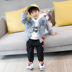 Xiaobei quần áo trẻ em nam denim jacket mùa thu nước ngoài 2019 cậu bé mới trong mùa xuân và mùa thu lớn - Áo khoác áo khoác trẻ em Áo khoác