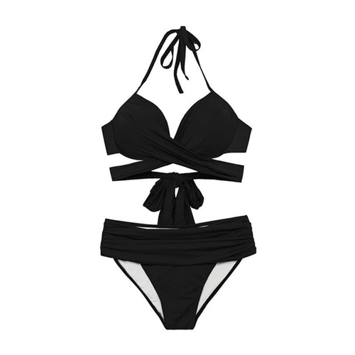 Сексуальный раздельный поддерживающий купальник, европейский стиль, большой размер