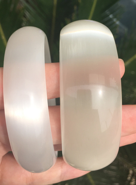 手镯猫眼石天然女款招桃花转运