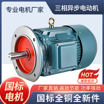 Three-phase motor Y90L-4 1 5KW 0 75 1 1 Y90L-2 2 2KW full copper national standard motor 380V