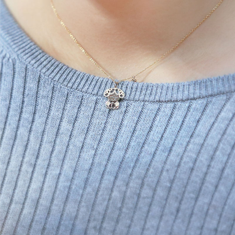 su live14k金阿喜项链饰品首饰项坠 sulive项链