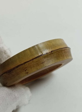 手工竹制工艺品底座隔垫摆件摆饰13号铜币直径49mm厚12mm