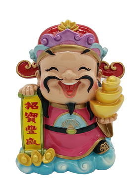 八路财神摆件环保树脂颜色亮丽