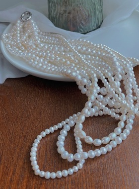 豪华大气天然淡水珍珠晚装链小众设计时尚百搭气质韩版