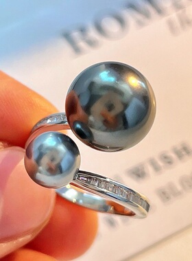 秋冬新品人造仿真珍珠戒指指环