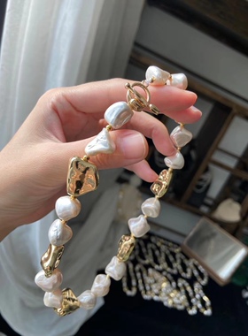 天然深海贝珠时尚百搭气质ins风