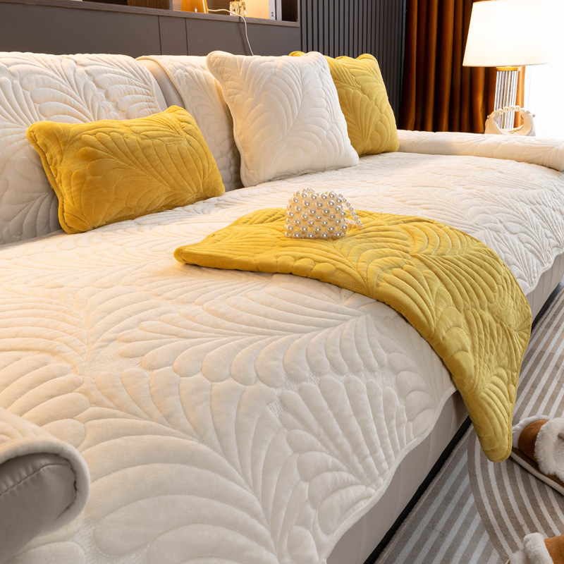 复古高密度水晶绒沙发垫子通用防滑坐垫秋冬季贵妃沙发套罩巾盖布,淘宝优惠券,粉丝福利购,淘宝优惠卷