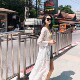 Super fairy ຫາດຊາຍປ້ອງກັນແດດ tulle lace cardigan ພາຍນອກ