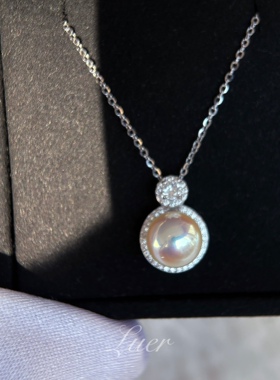 鹿尔王妃款豪镶施家珍珠纯银项链