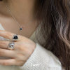 Luer women's full body 925 sterling silver fashion ring