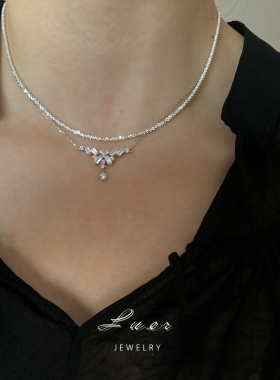 上新熠熠进口通体925银细版锆石