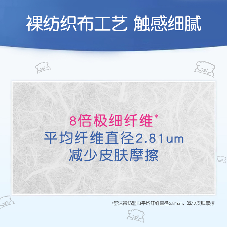 【69任选】舒洁小熊压花无香湿巾10抽*10包便携式擦手纸湿纸巾