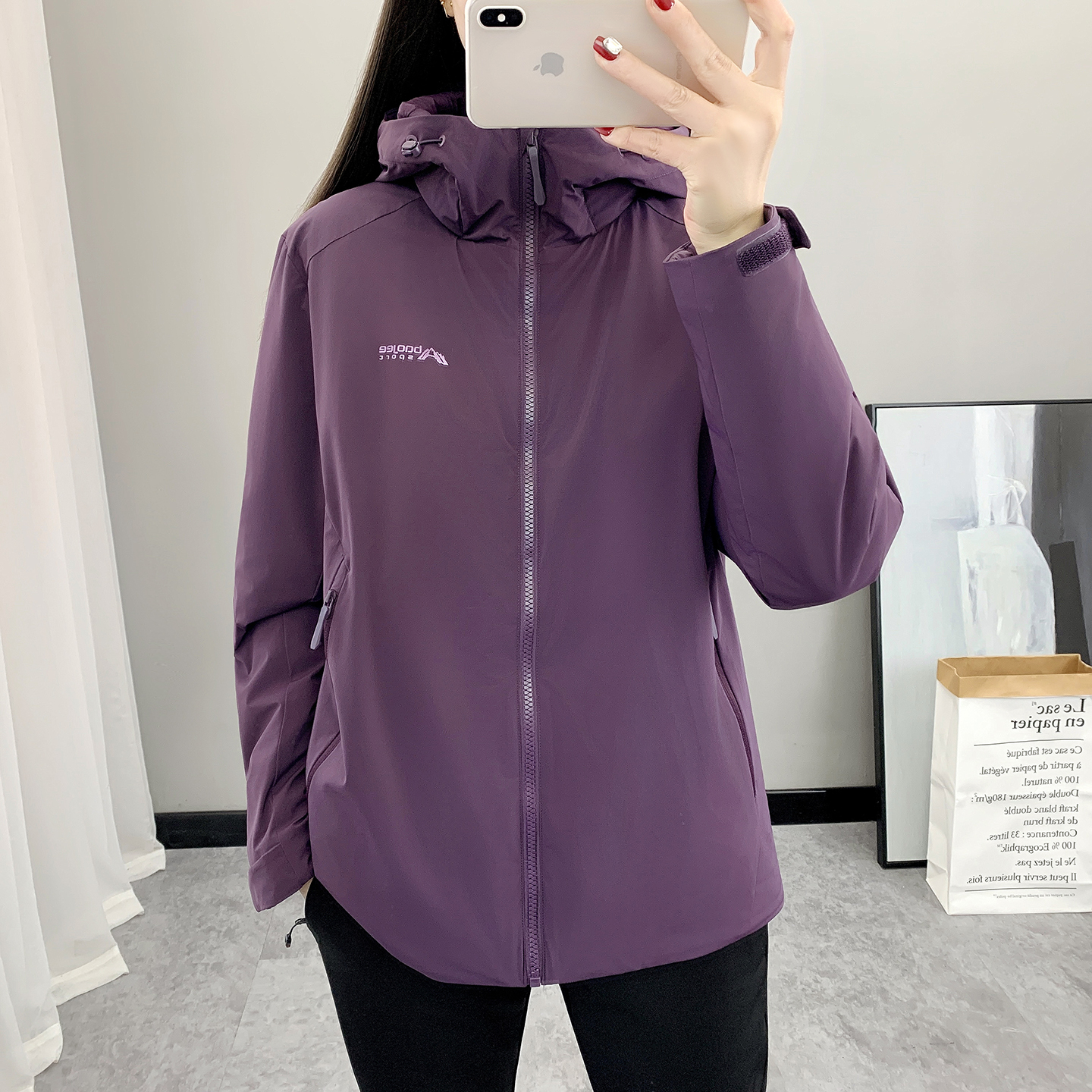 2025冬季棉衣外套女士连帽加棉冲锋衣保暖防风防水休闲户外棉服 - 图3