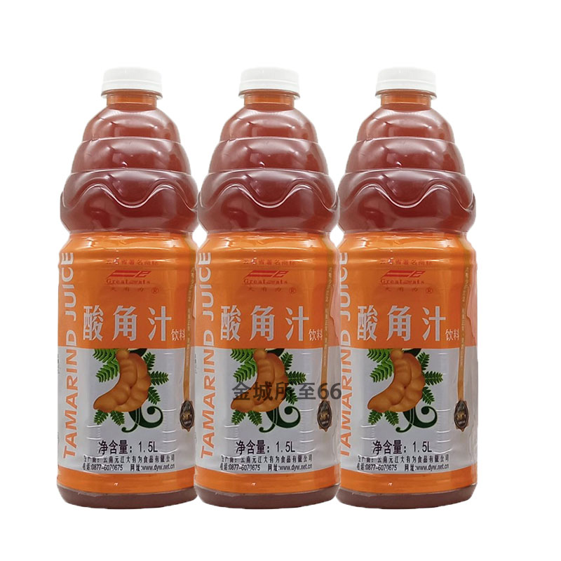 大有为芒果汁饮料酸角汁西番莲汁1.5Lx3/6瓶 云南元江特产果汁 - 图1