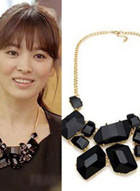 欧美风格范夸张大项链树脂串珠