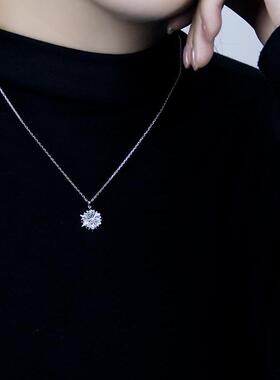 雪花项链精致时尚轻奢新款超闪