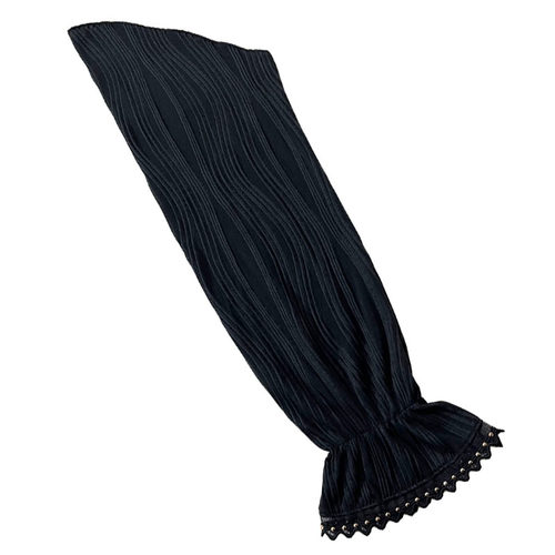 春秋波浪提花长袖荷叶袖口拼接铆钉珍珠半成品假袖子拼接无袖装饰 - 图3