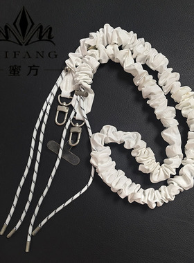 褶皱泡泡肩带手机可调节斜挎包带