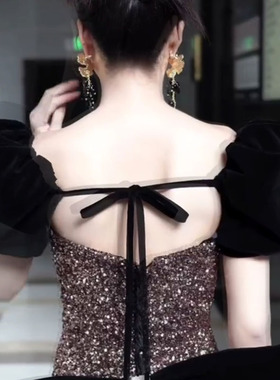 女春夏公主袖复古配礼服影楼服饰