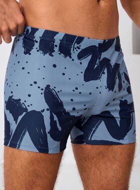 Men's Speed Dry Sport Swimsuit Briefs Anti-Exposure Beach Ho