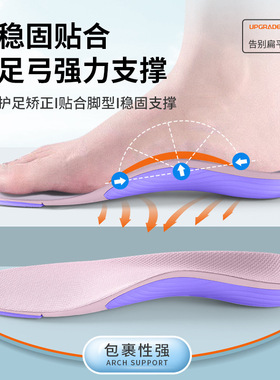 Insole flat foot for adult foot valgus inside figure 8 corre