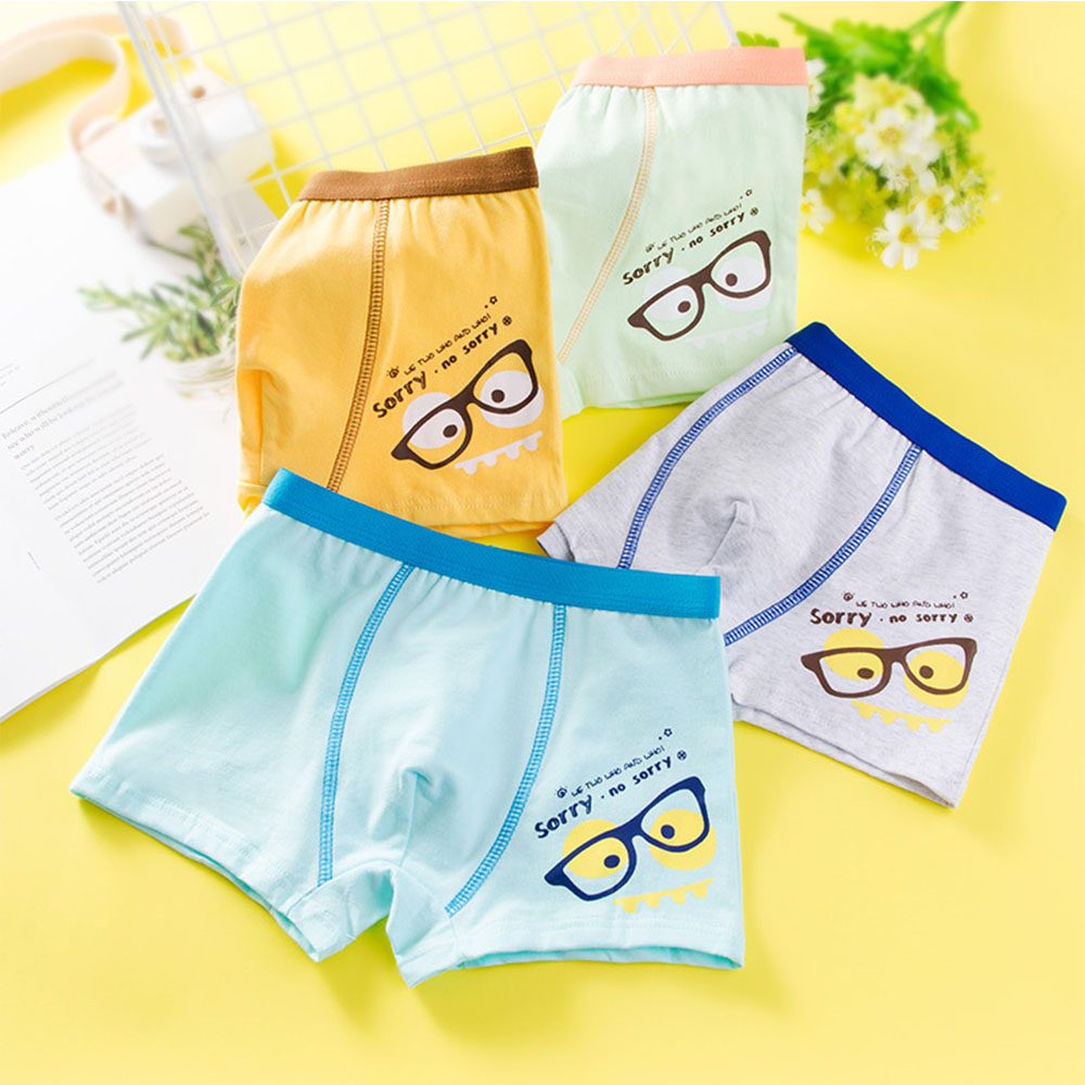 Children's Underwear for Kids Cartoon Shorts Soft Cotton Und-图3