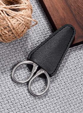 Beard cutting, beard beauty scissors, round headed small